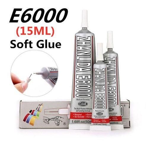 15ml Industrial Liquid E6000 Super Glue Strong Adhesive For Diy Diamond Painting Cloth Metal Fabric Rhinestones Crystal Glass