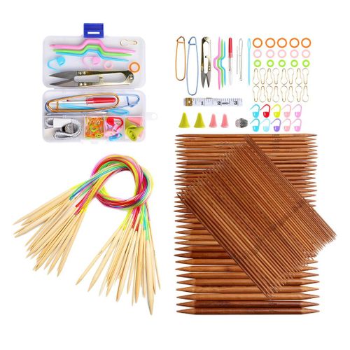 Bamboo Circular Knitting Needles 2.0-10.0mm Double Pointed Knitting