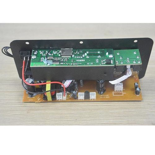 1pc Ac 220v 12v 24v Digital Bluetooth Stereo Amplifier Board Subwoofer Dual Microphone Karaoke Amplifiers For 8-12 Inch Speaker