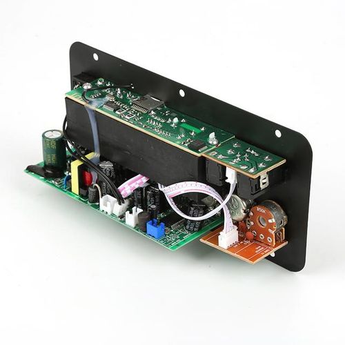 1pc Ac 220v 12v 24v Digital Bluetooth Stereo Amplifier Board Subwoofer Dual Microphone Karaoke Amplifiers For 8-12 Inch Speaker