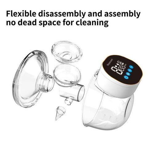 Portable Electric Breast Pump Handsfree BPA Free Low Noise USB Charging LED Display Easy Operate Wearable Breast Milk Pump