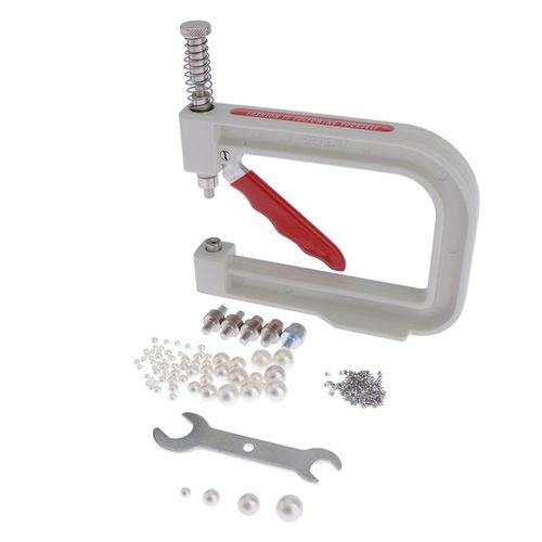Manual Round Beads Rivet Fixing Machine For Sewing Beading Crafts Tool
