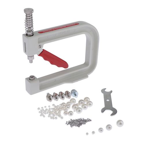 Manual Round Beads Rivet Fixing Machine For Sewing Beading Crafts Tool