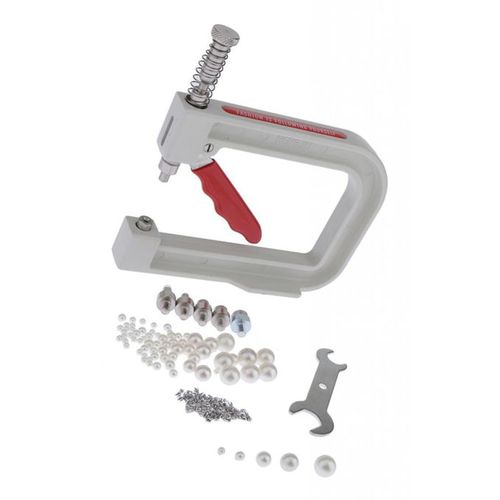 Manual Round Beads Rivet Fixing Machine For Sewing Beading Crafts Tool