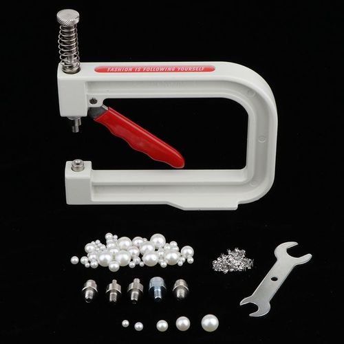 Manual Round Beads Rivet Fixing Machine For Sewing Beading Crafts Tool