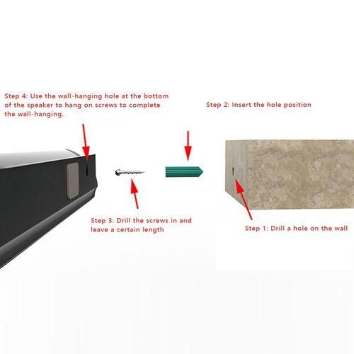 BS41A Multifunction Sound Bar BT Speaker Home Theater Wall