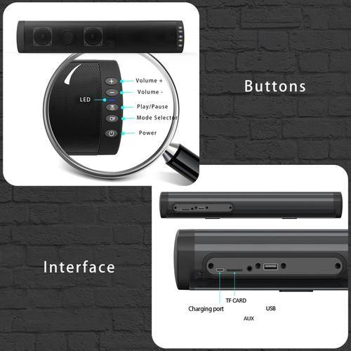 BS41A Multifunction Sound Bar BT Speaker Home Theater Wall