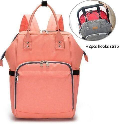 orangeMummy Maternity Nappy Bag Stroller Hooks Large