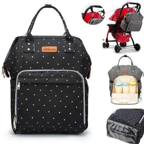 orangeMummy Maternity Nappy Bag Stroller Hooks Large