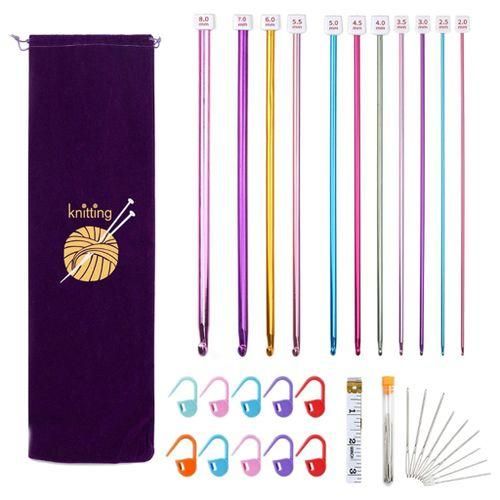11 Sizes Crochet Hooks Set,2mm8mm Comfortable Crochet