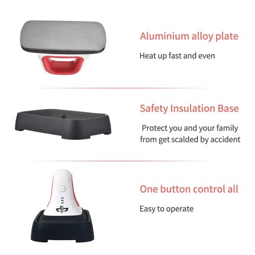 Mini Heat Press Machine T-Shirt Printing Easy Heating Transfer Press Iron Machines   for Clothes Bags Hats Pads Blanket Phone Case Portable HTV Vinly Projects DIY Home   Business NO5140