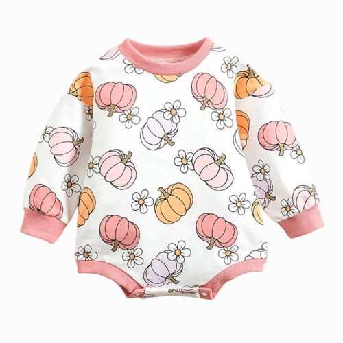 Baby Romper Bodysuit Tops 2 Color Choose Camel Pale Pinkish Gray Gift for Christmas Birthday New Year,Pale Pinkish Gray,90cm NO5116