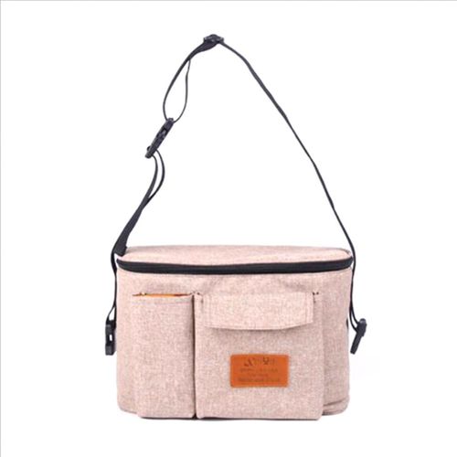 Multi-function Waterproof Baby Stroller Bag Mummy Universal Infant Child Stroller Hanging Bag New,Khaki NO5116