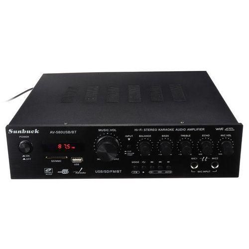 1000W Home Amplifiers Audio 220V BAudio Power Bluetooth Digital Amplifier Hifi FM USB SD LED  For Subwoofer Speakers580BT
