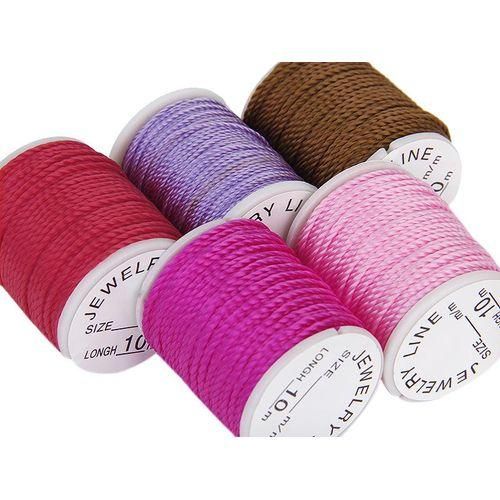 10 Rollers Knot Macrame Bracelet Jewelry Cord String Beads Thread DIY