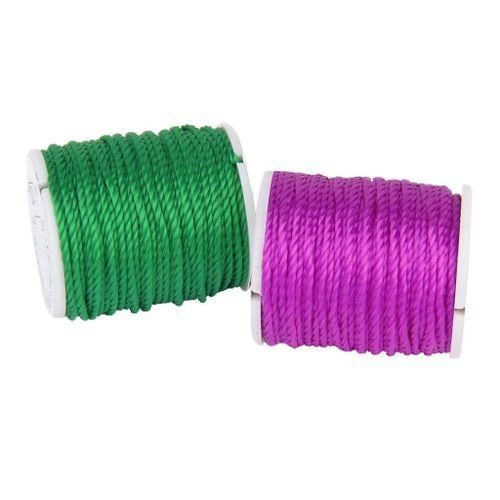 10 Rollers Knot Macrame Bracelet Jewelry Cord String Beads Thread DIY