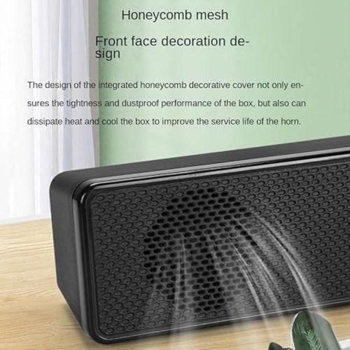 General Electronics Aimery Computer Speaker Sound Bar Speaker Monitor PC  Desktop Speakers for Desk Top Wired Speakers Plug in USB LED Dual Speaker