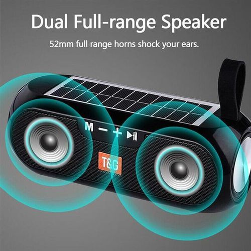 Wireless Speaker Bluetooth-Compatible 5.0 Solar Powered Sound Box Rechargeable Radio Handheld Speaker