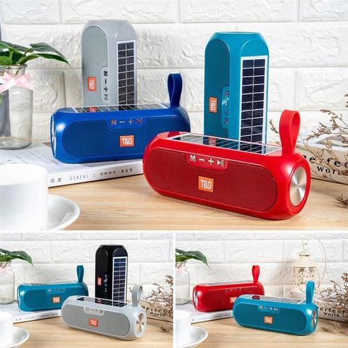 Wireless Speaker Bluetooth-Compatible 5.0 Solar Powered Sound Box Rechargeable Radio Handheld Speaker