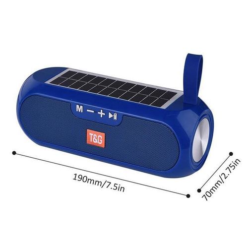 Wireless Speaker Bluetooth-Compatible 5.0 Solar Powered Sound Box Rechargeable Radio Handheld Speaker