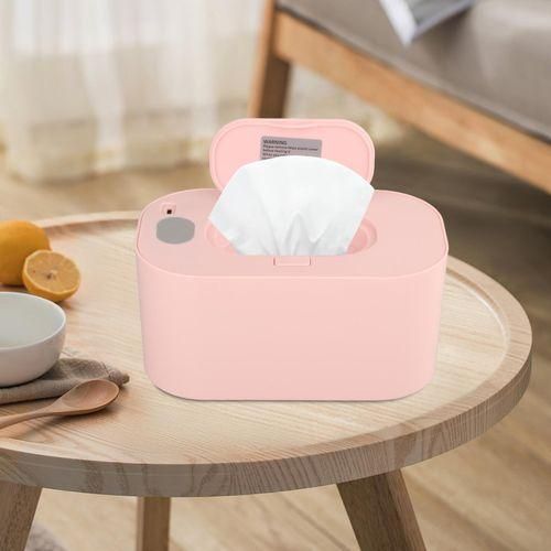 USB Baby Wet Wipe Warmer, Large Capacity Pink Mechanical