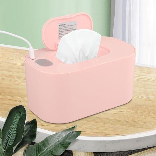 USB Baby Wet Wipe Warmer, Large Capacity Pink Mechanical