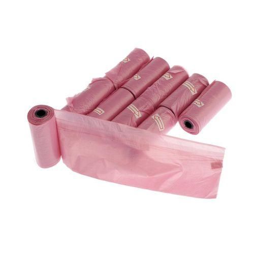 10x Disposable Diaper Sacks Bags Diaper Bags Trash Cleaning Pink