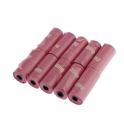 10x Disposable Diaper Sacks Bags Diaper Bags Trash Cleaning Pink