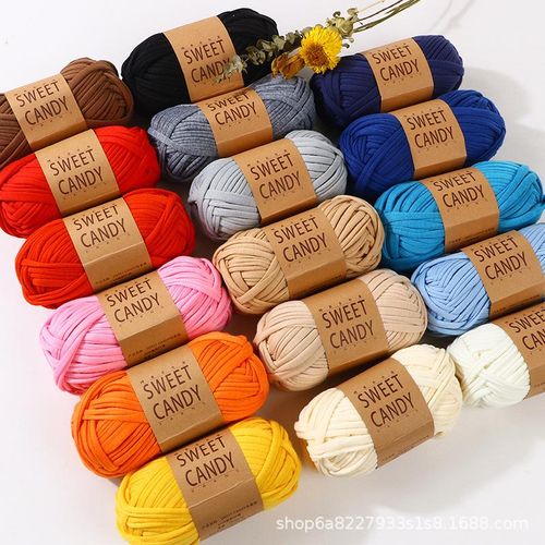 Yarn Cloth Thread Hand Woven Slippers Bag Large Group Hook Shoes Woobles Easy Peasy Yarn Crochet Knitting Yarn For Beginners