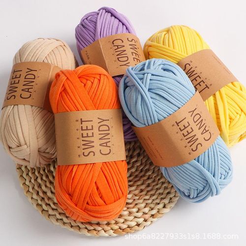 Yarn Cloth Thread Hand Woven Slippers Bag Large Group Hook Shoes Woobles Easy Peasy Yarn Crochet Knitting Yarn For Beginners