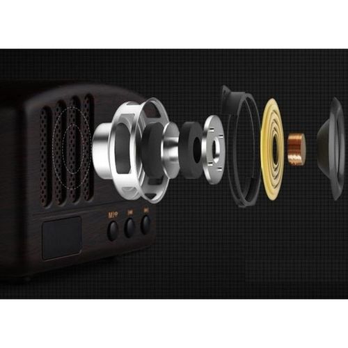 Retro Radio- Portable Speaker Classic Vintage Style Mini Size Bluetooth Speaker With Fm Radio