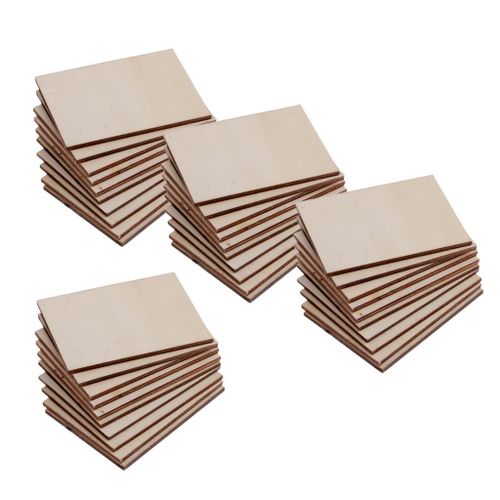 40pcs Plywood Sheets for Craft, , DIY Wood Plaque Home Decor