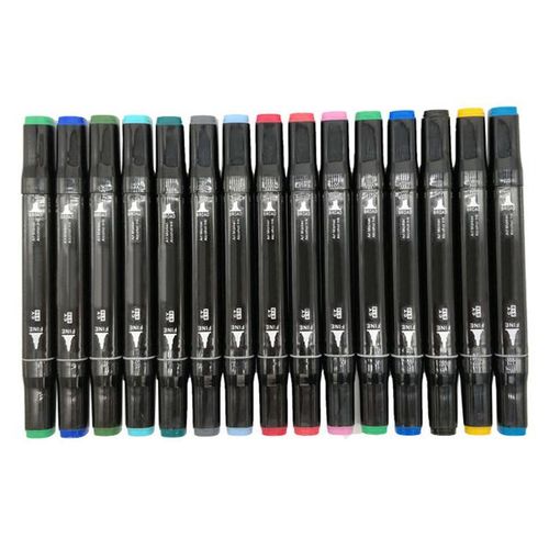 Bool 12/18/24/48 Color Markers Manga Drawing Markers Pen Alcohol Based Sketch Oily Dual Brush Pen Art Supplies