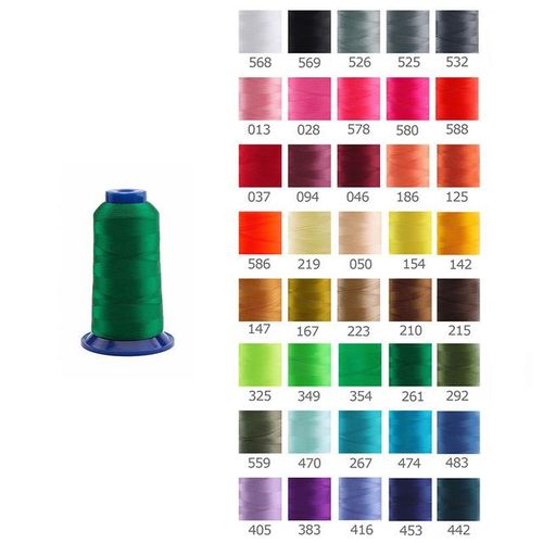 60wt Thin Polyester Embroidery Thread 75d/2 4000 Meters For Brother Singer Pfaff Industrial Machine Sewing 98 Colors Available