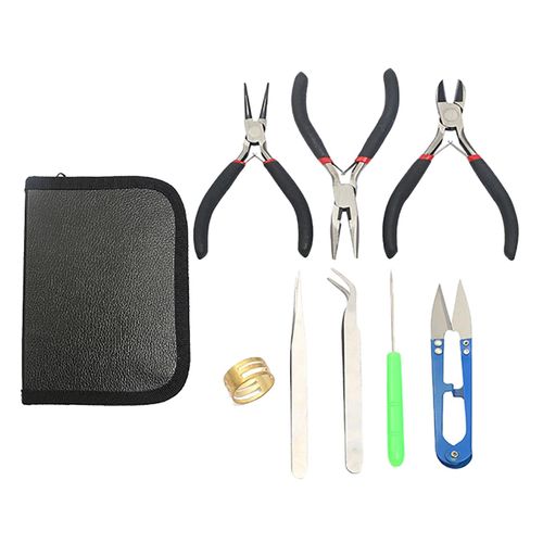 8Pcs/Set Pliers Set Beading Tweezers Jewelry Making Tools Earrings