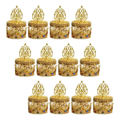 12x Gift Packing Boxes Candy Boxes For Graduation Gold