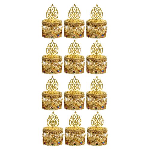 12x Gift Packing Boxes Candy Boxes For Graduation Gold