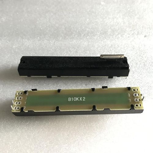 2pcs For AVOLITES 2008 Mixer console Straight Slide Potentiometer B10Kx2 / fader handle 8T