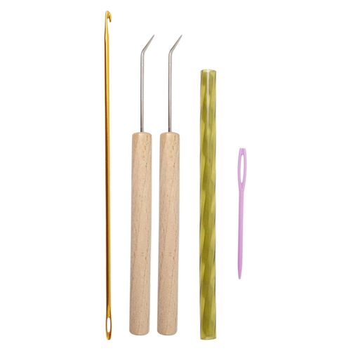 5Pcs Round Knitting Loom Hook Set Knitting Machine Hooks