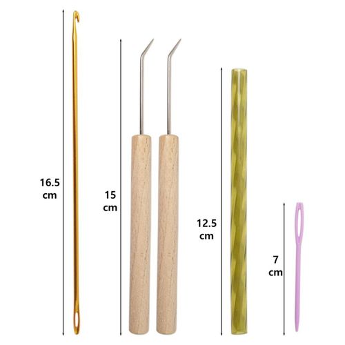 5Pcs Round Knitting Loom Hook Set Knitting Machine Hooks