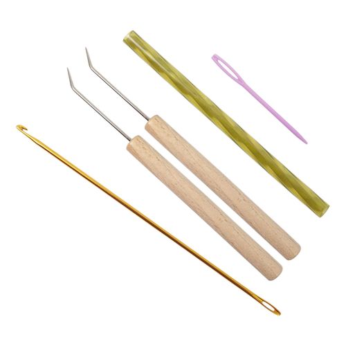 5Pcs Round Knitting Loom Hook Set Knitting Machine Hooks