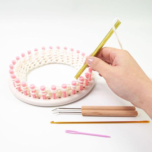 5Pcs Round Knitting Loom Hook Set Knitting Machine Hooks