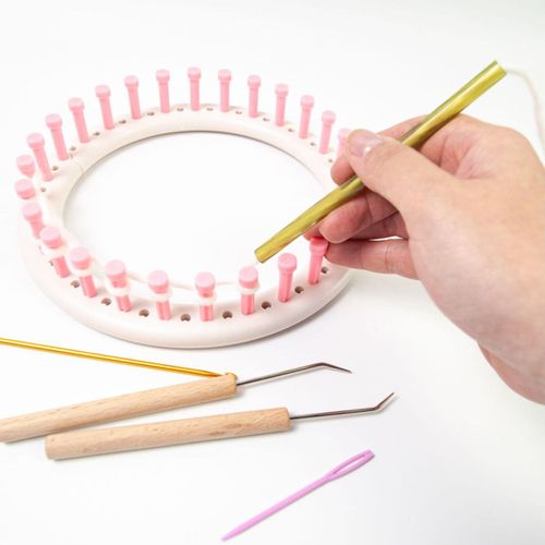5Pcs Round Knitting Loom Hook Set Knitting Machine Hooks