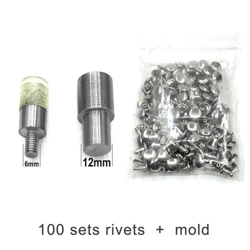 Europe Button Machine Special Mold 12mmm6 Double-Sided Rivet Installation Tools Nail Buckle Sewing Snap-Fastener Machine Die