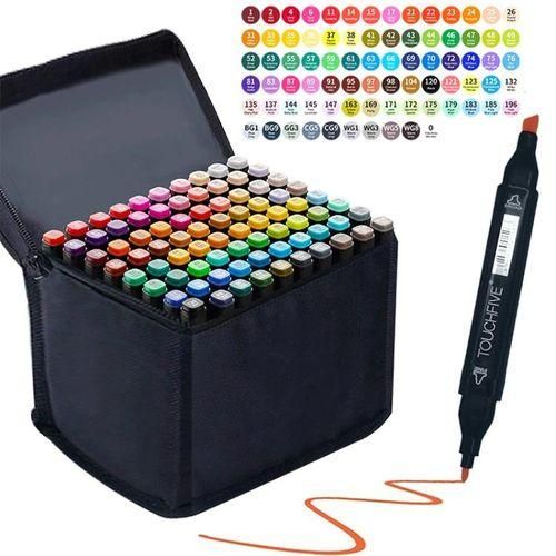 TouchFIVE 80color Colorful Markers Set