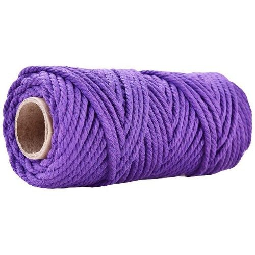 100% Macrame Cotton Cord 5mm 50mcolorful Twine String Natural Cotton Rope Diy Crafts Knitting Cords Diy Apparel Sewing Supplies