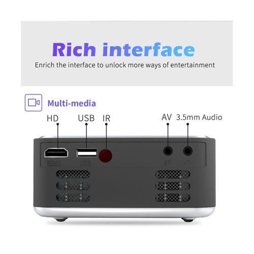 1080P Video Beamer Multimedia Home Theater Movie ProjectorUS Plug