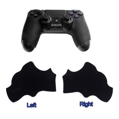 Extremerate Black Anti Slip Moisture Absorbent Controller Grip For Ps4 Controllers, Professional Textured Soft Rubber Handle Grip