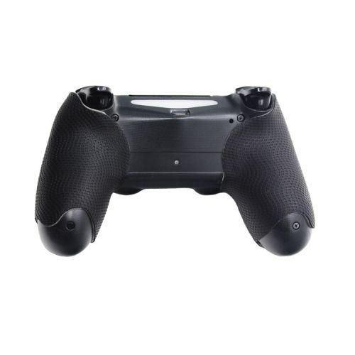 Extremerate Black Anti Slip Moisture Absorbent Controller Grip For Ps4 Controllers, Professional Textured Soft Rubber Handle Grip