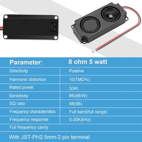 1 Pair 8  Audio Sound Speaker 5W TV Pc Computer Passi
